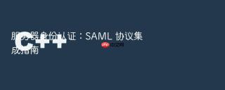 服务器身份认证：SAML 协议集成指南