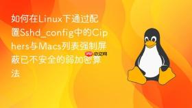 如何在linux下通过配置sshd_config中的ciphers与macs列表强制屏蔽已不安全的弱加密算法
