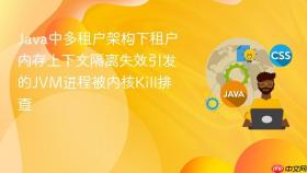 Java中多租户架构下租户内存上下文隔离失效引发的JVM进程被内核Kill排查