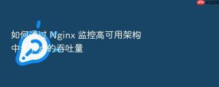 如何通过 nginx 监控高可用架构中各节点的吞吐量