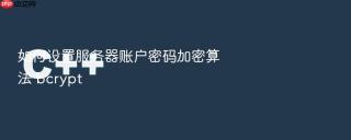 如何设置服务器账户密码加密算法 bcrypt