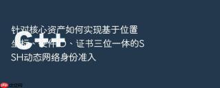 针对核心资产如何实现基于位置坐标、硬件ID、证书三位一体的SSH动态网络身份准入