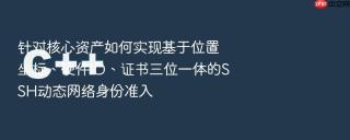 针对核心资产如何实现基于位置坐标、硬件id、证书三位一体的ssh动态网络身份准入