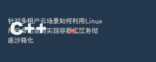 针对多租户云场景如何利用linux用户命名空间实现容器级服务彻底沙箱化