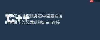 新手怎么排查服务器中隐藏在临时目录下的恶意反弹Shell连接