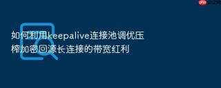 如何利用keepalive连接池调优压榨加密回源长连接的带宽红利