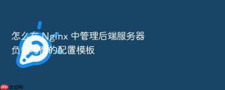怎么在 nginx 中管理后端服务器负载均衡的配置模板