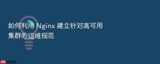 如何利用 nginx 建立针对高可用集群的运维规范