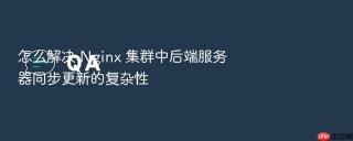 怎么解决 Nginx 集群中后端服务器同步更新的复杂性