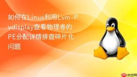 如何在Linux利用Lvm-Pvdisplay查看物理卷的PE分配详情排查碎片化问题