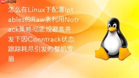 怎么在Linux下配置Iptables的Raw表利用Notrack策略彻底规避高并发下因Conntrack状态跟踪耗尽引发的整机雪崩
