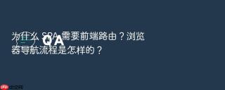 为什么 spa 需要前端路由？浏览器导航流程是怎样的？