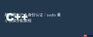 服务器账户与身份认证：sudo 最小权限分配教程