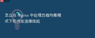 怎么在 nginx 中处理负载均衡模式下的并发连接挂起