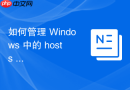如何管理 Windows 中的 hosts 文件以实现自定义解析