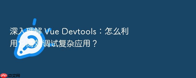 深入理解 vue devtools:怎么利用它高效调试复杂应用?