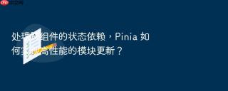 处理跨组件的状态依赖,pinia 如何实现高性能的模块更新?