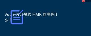 vue 开发环境的 hmr 原理是什么?