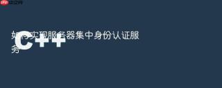 如何实现服务器集中身份认证服务