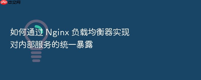 如何通过 nginx 负载均衡器实现对内部服务的统一暴露