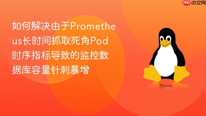 如何解决由于prometheus长时间抓取死角pod时序指标导致的监控数据库容量针刺暴增
