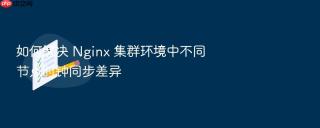 如何解决 nginx 集群环境中不同节点时钟同步差异