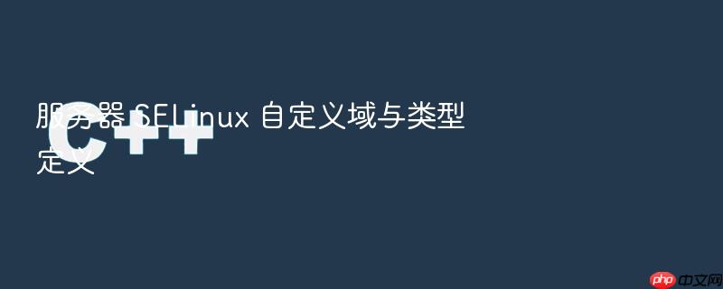 服务器 selinux 自定义域与类型定义