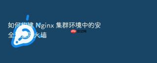 如何构建 nginx 集群环境中的安全流量防火墙