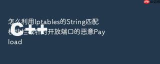 怎么利用Iptables的String匹配模块拦截针对开放端口的恶意Payload