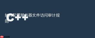 如何配置服务器文件访问审计规则