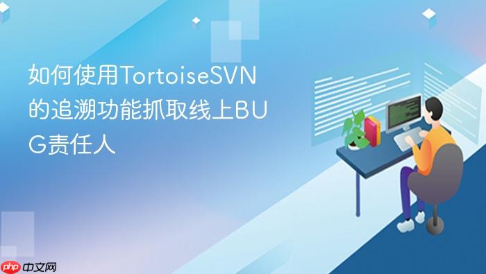 如何使用tortoisesvn的追溯功能抓取线上bug责任人