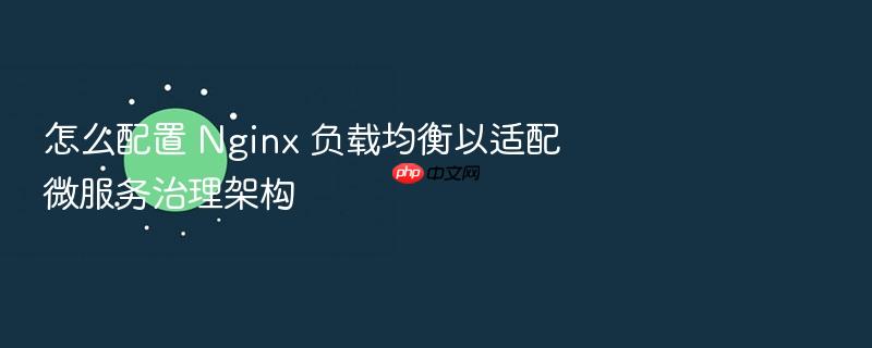 怎么配置 nginx 负载均衡以适配微服务治理架构