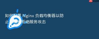 如何配置 nginx 负载均衡器以防止后端被拒绝服务攻击
