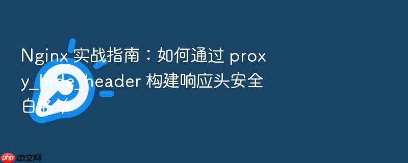 nginx 实战指南：如何通过 proxy_hide_header 构建响应头安全白名单