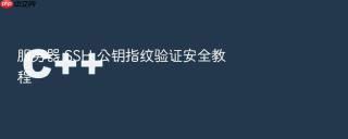 服务器 ssh 公钥指纹验证安全教程