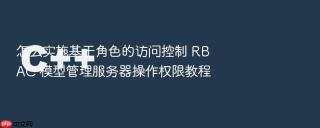 怎么实施基于角色的访问控制 RBAC 模型管理服务器操作权限教程
