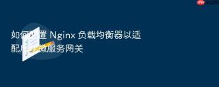 如何配置 Nginx 负载均衡器以适配后端微服务网关