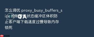 怎么调优 proxy_busy_buffers_size 控制繁忙状态缓冲区体积防止客户端下载速度过慢导致内存锁死