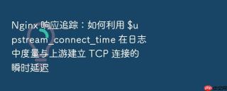 nginx 响应追踪:如何利用 $upstream_connect_time 在日志中度量与上游建立 tcp 连接的瞬时延迟
