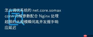 怎么调优系统的 net.core.somaxconn 内核参数配合 nginx 处理超限的大规模瞬间高并发握手响应延迟