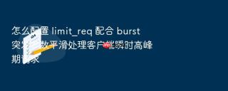 怎么配置 limit_req 配合 burst 突发参数平滑处理客户端瞬时高峰期请求