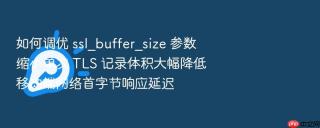 如何调优 ssl_buffer_size 参数缩小单次 tls 记录体积大幅降低移动端网络首字节响应延迟