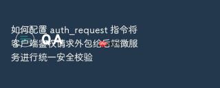 如何配置 auth_request 指令将客户端鉴权请求外包给后端微服务进行统一安全校验