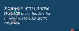 怎么在多租户 https 环境下通过优化配置 proxy_headers_hash_max_size 防范长头部引发的哈希冲突