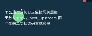 怎么通过定制日志监控网关层由于触发 proxy_next_upstream 而产生的二次状态码重试频率