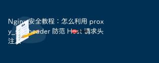 nginx 安全教程：怎么利用 proxy_set_header 防范 host 请求头注入