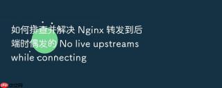如何排查并解决 nginx 转发到后端时偶发的 no live upstreams while connecting