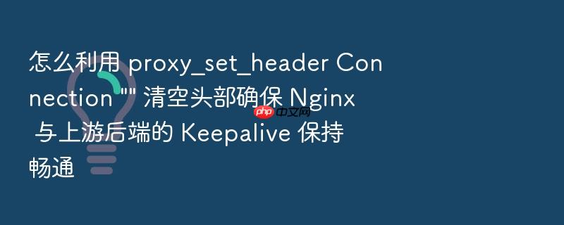 怎么利用 proxy_set_header connection \