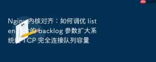 nginx 内核对齐:如何调优 listen 指令的 backlog 参数扩大系统级 tcp 完全连接队列容量