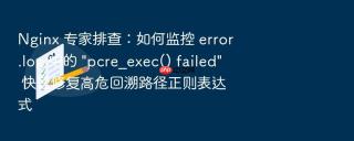 nginx 专家排查:如何监控 error.log 中的 \